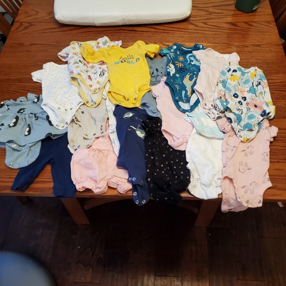 Lot of Newborn Onesies